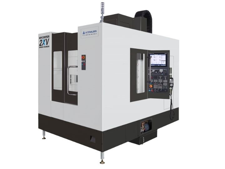 Kitamura Mycenter 2XV CNC machine with an enclosed workspace and control panel.