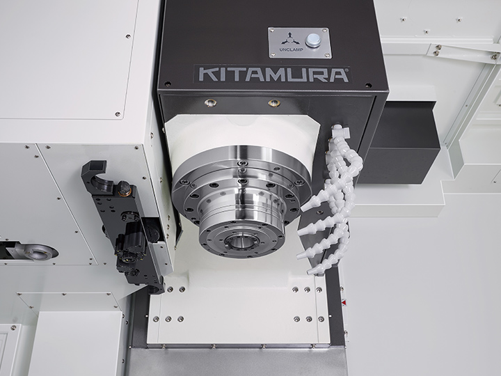 Kitamura CNC machine with a large worktable, vertical spindle.