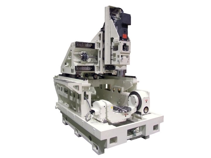 Kitamura Mytrunnion-4G CNC machine frame with rotary table and spindle assembly.